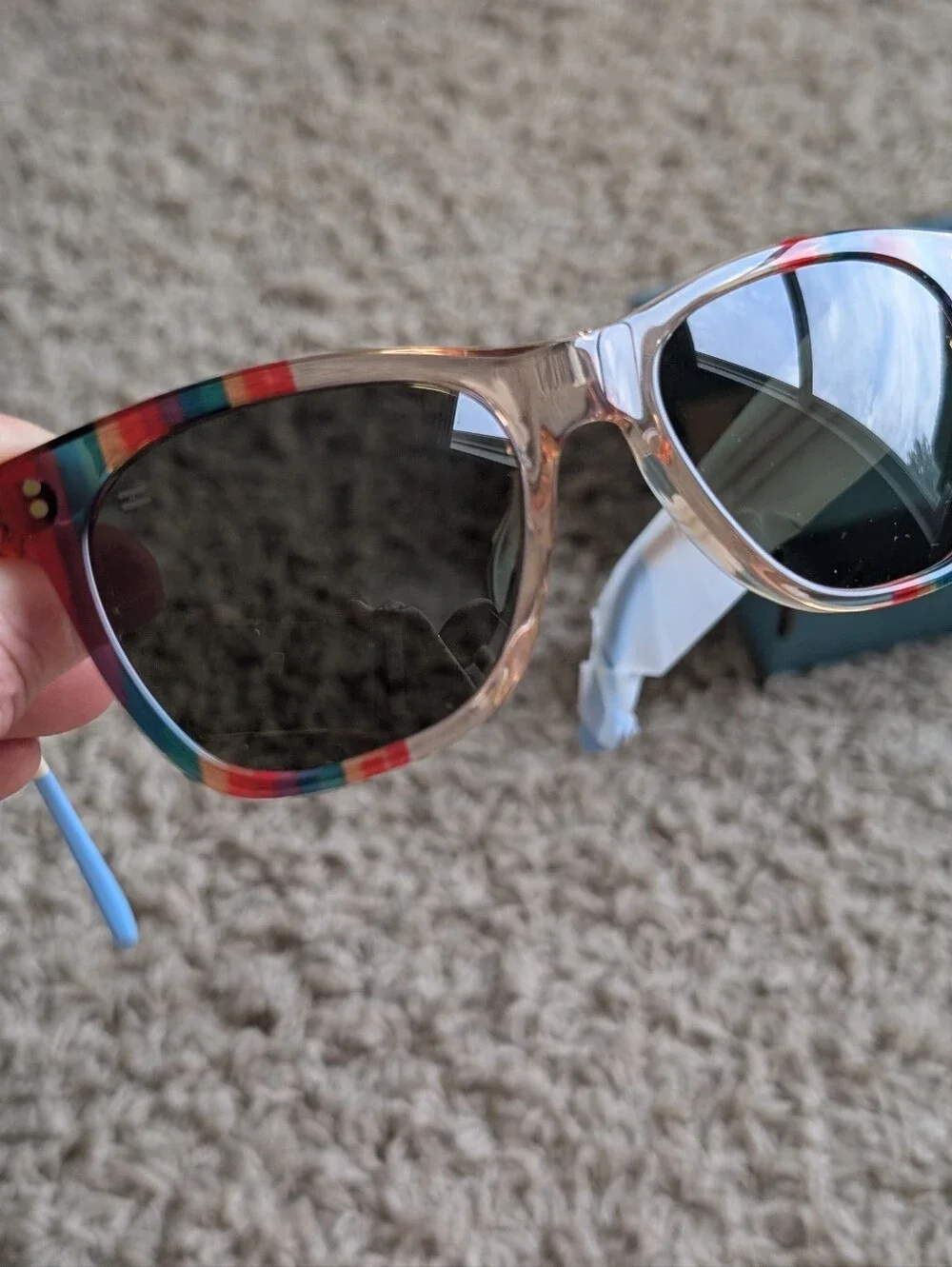 Tom's Fitzpatrick Pride Rainbow Unisex Sunglasses NIB NWT